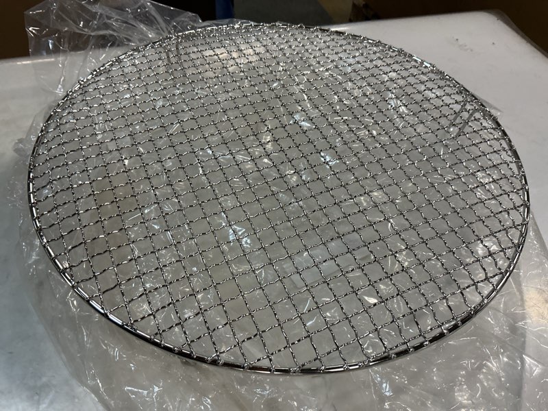 Condition photo showing Good Condition for uxcell 16 Inch Round Cooking Rack, Stainless Steel Canning Racks with Legs, Barbecue Mesh Grill for Baking Cooling Steaming Cookware