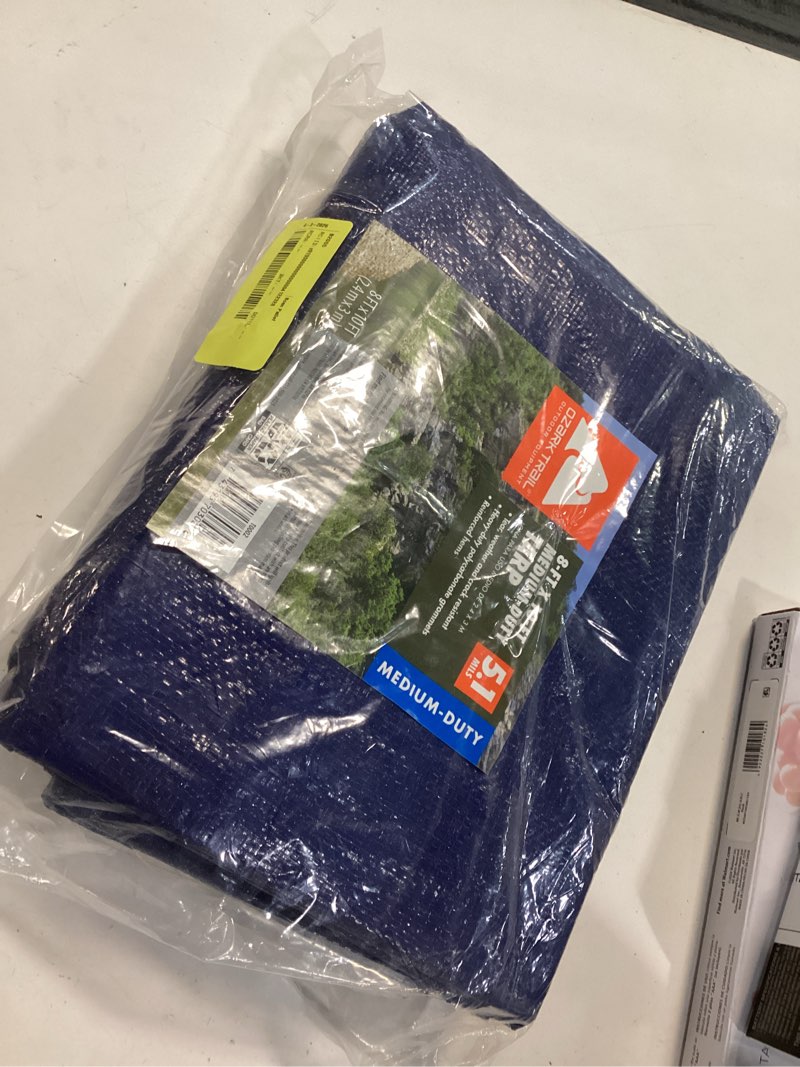 Condition photo showing Good Condition for ozark trail medium-duty tarp  8’ x 10’  material pe