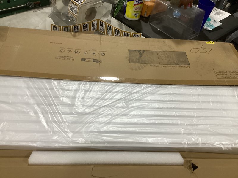 Condition photo showing Good Condition for art3d 12-pack slat design 3d wall panels for interior wall decor, 2x4 ft pvc decorative drop ceiling tiles - white 24 x 48in. oblong - white 12