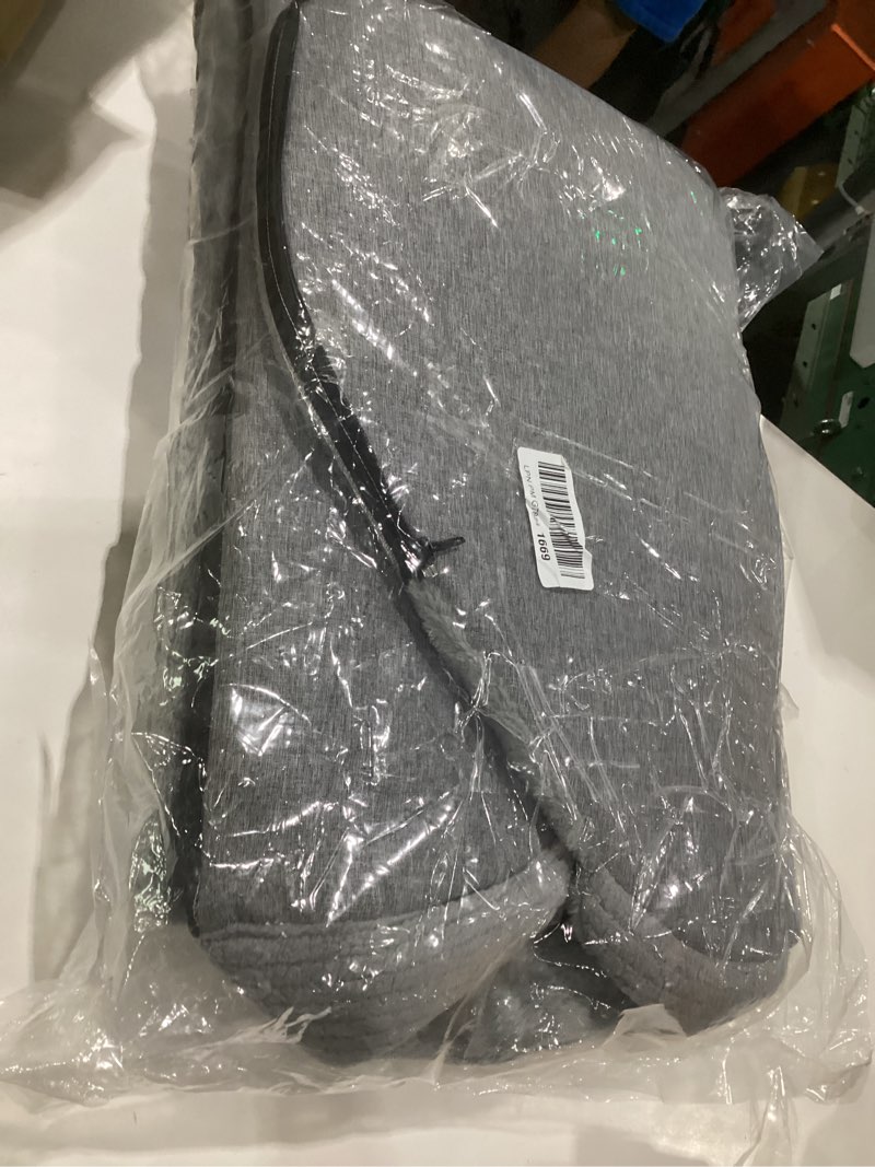 Condition photo showing Good Condition for extra large dog bed house, cozy dog house indoor, memory sponge, plush dog cave bed crate cushion with non-slip bottom for medium large dogs (grey, l) grey l