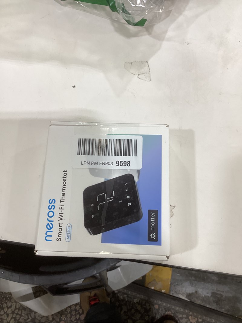 Condition photo showing New/Like New for meross Smart Thermostat for Home, WiFi Thermostat Works with Matter, Alexa, Apple Home, Google Assistant, App & Voice Control, 7x24h Scheduling, Energy Saving, C-Wire Required White