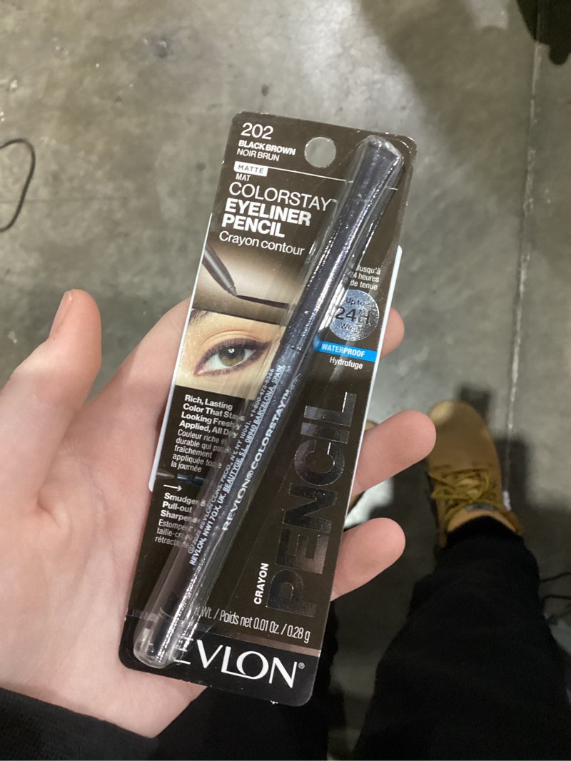 Condition photo showing New/Like New for REVLON ColorStay Eyeliner Pencil, Black Brown 202, 01 oz 1 Count (0.01 Ounce) (Pack of 1) Black Brown (202)
