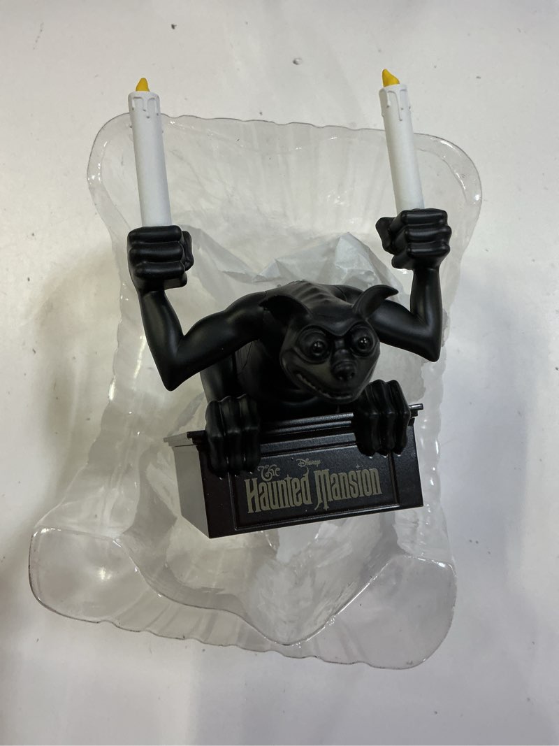 Condition photo showing New/Like New for hallmark keepsake disney christmas ornament, the haunted mansion gargoyle with light, gifts for disn