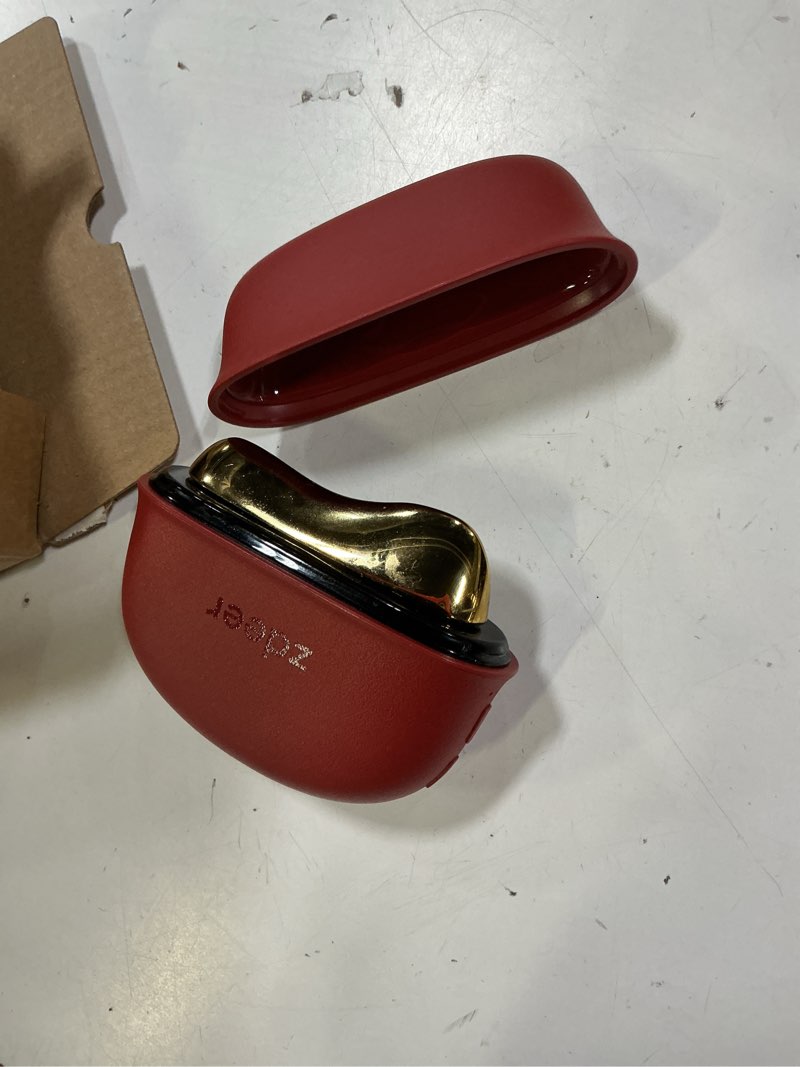 Condition photo showing As Is for zdeer led red light therapy for face & neck massager facial care device – electric gua sha brass tool with heat & vibration for firming, sculpting & skincare, red 1 device red