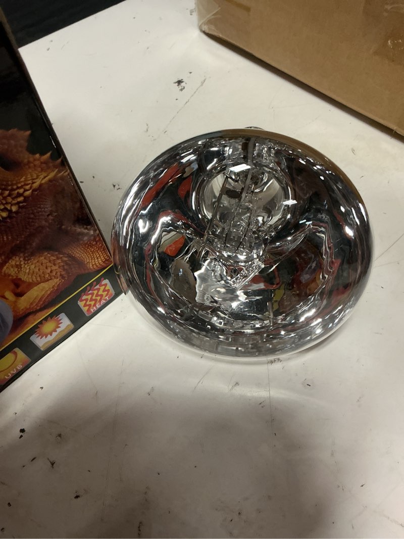 Condition photo showing Good Condition for aiicioo uvb reptile light 100w - uvb light bulb for reptile mercucry vapor bulb heat basking lamp bulb full spectrum uva uvb all in one sun lamp for bearded dragon lizard turtle mercucry vapor bulb 100w