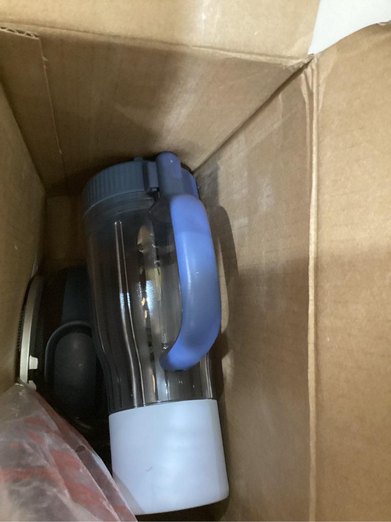 Condition photo showing Good Condition for Ninja BlendBOSS | Personal Smoothie Blender and Tumbler | 26oz Travel Tumbler w/Leakproof Lid & Intergrated Chug Spout | AutoIQ Technololgy | 1200 Peak Watt | Cyberspace | DB301CYBRN | (NEW) Cyberspace Chug Lid