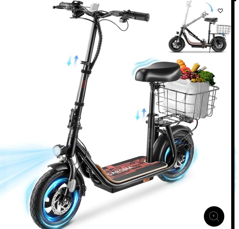 Electric Scooter with Seat P2