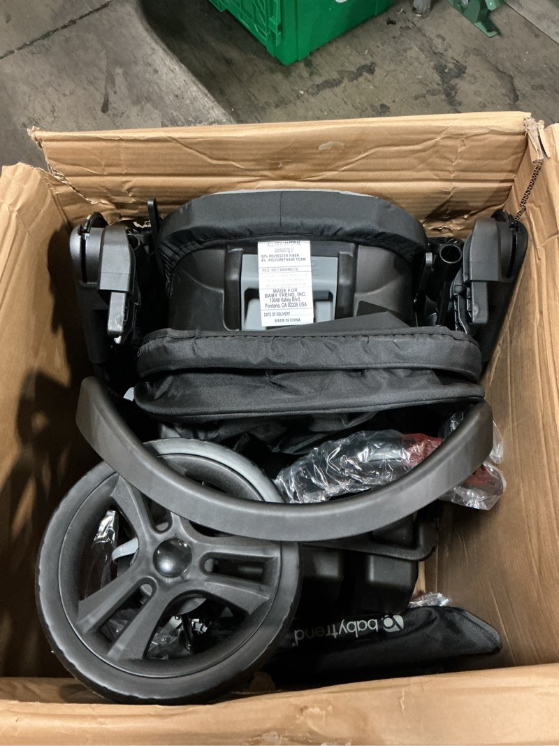 Condition photo showing As Is for baby trend passport® switch 6-in-1 modular stroller travel system with ez-lift™ plus infant car seat, dash black