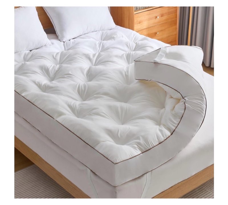 WhatsBedding 4 Inch Memory Foam Mattress Topper Full for Back Pain Relief