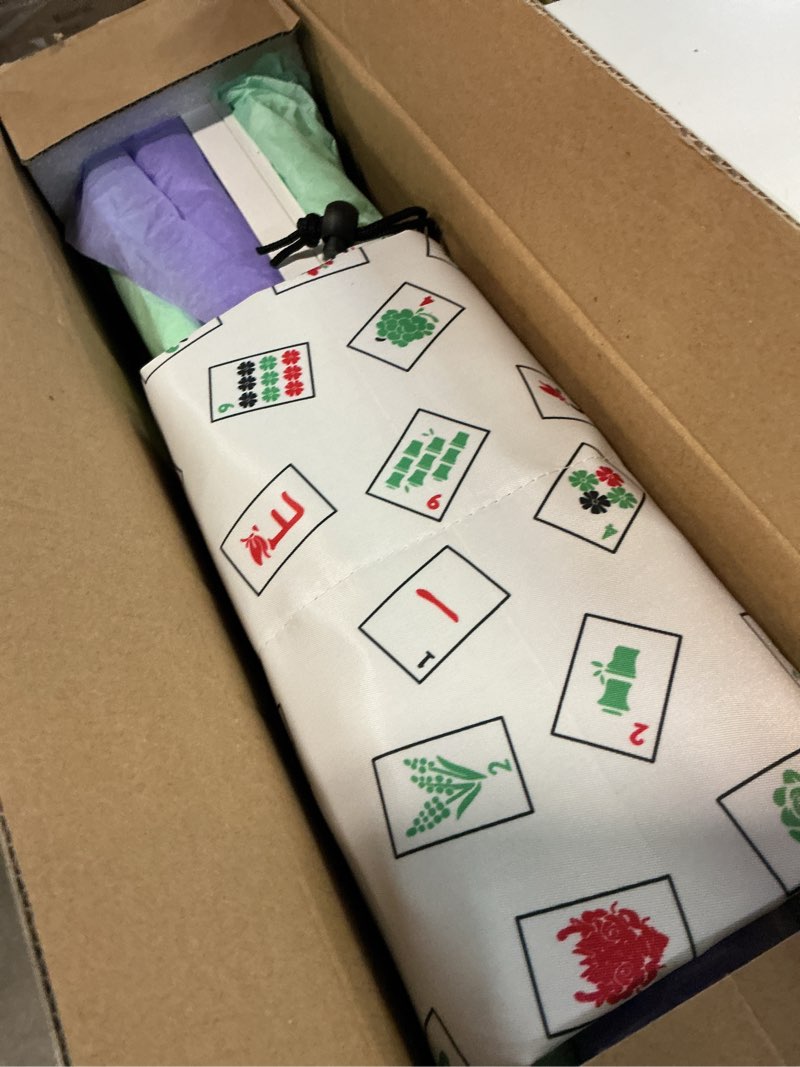 Condition photo showing Good Condition for mahjong racks with pushers, white wooden american mahjong tile pushers and racks set of 4, mahjong accessories (19.68 inches)