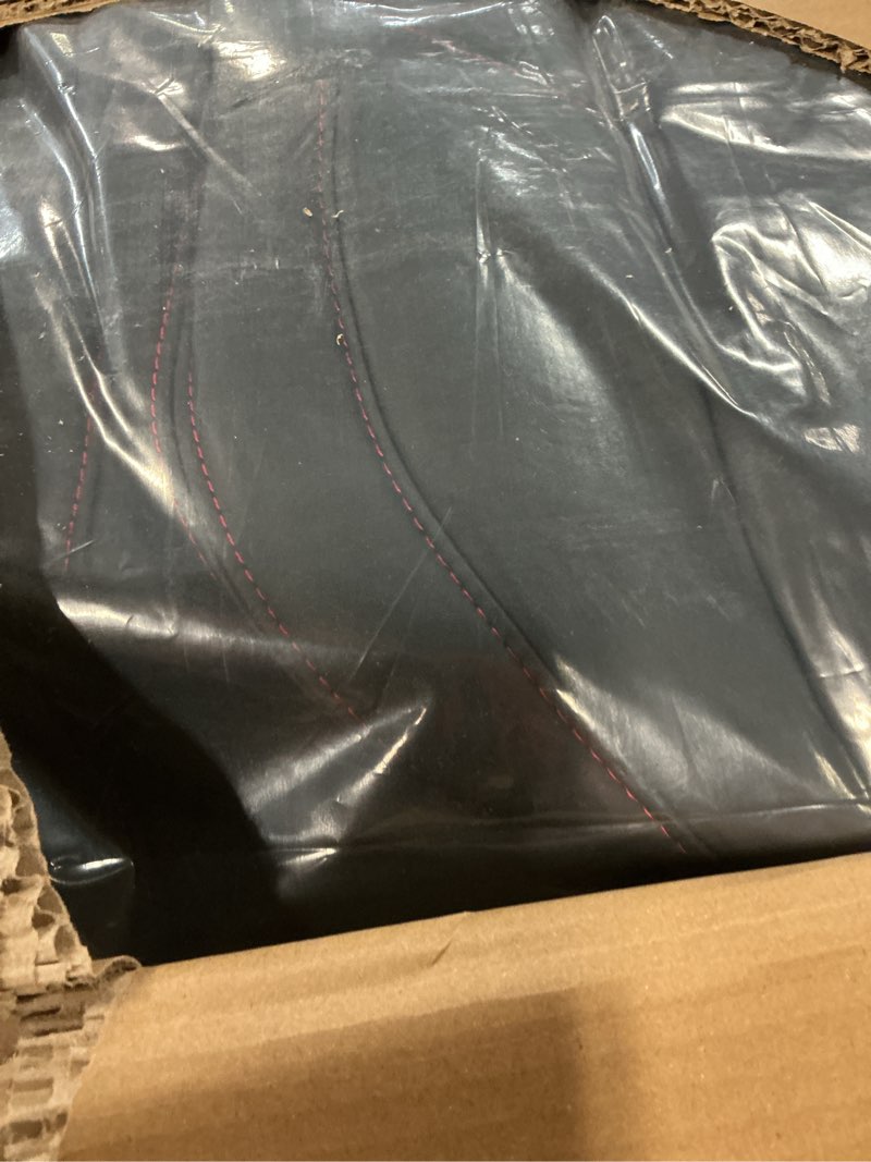 Condition photo showing New/Like New for for jeep wrangler seat covers 4door jl 2018 2019 2020 2021 2022 2023 2024 2025 2026, custom car seat cover full set, luxury waterproof leather protectors, black red trim, w/o rear cup holder black with red trim jl 18-26 4door without rear cup holder