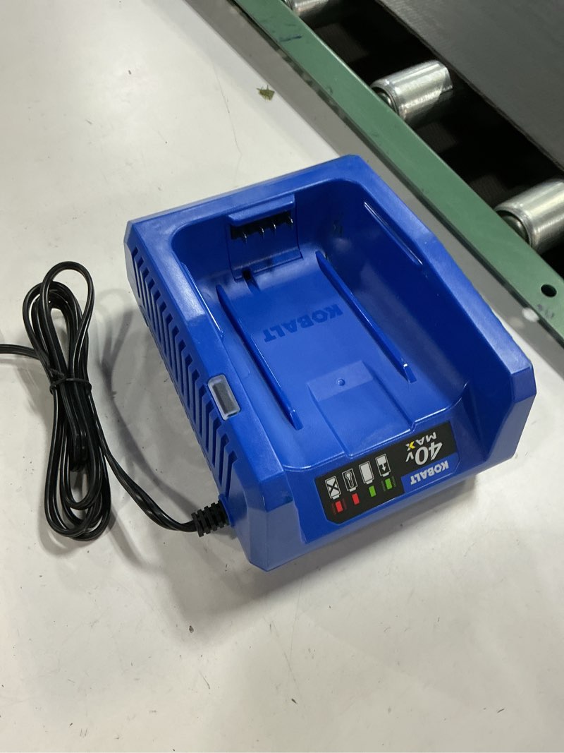 Condition photo showing Good Condition for kobalt 40-volt power equipment battery rapid quick charger gen3