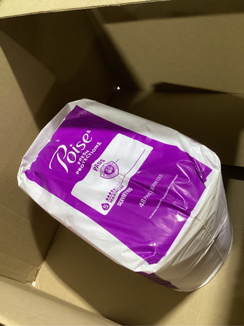 Condition photo showing New/Like New for Poise Incontinence & Postpartum Pads for Bladder Leaks, 7 Drop Ultra Absorbency, Long Length, 78 Count, Packaging May Vary Long 78
