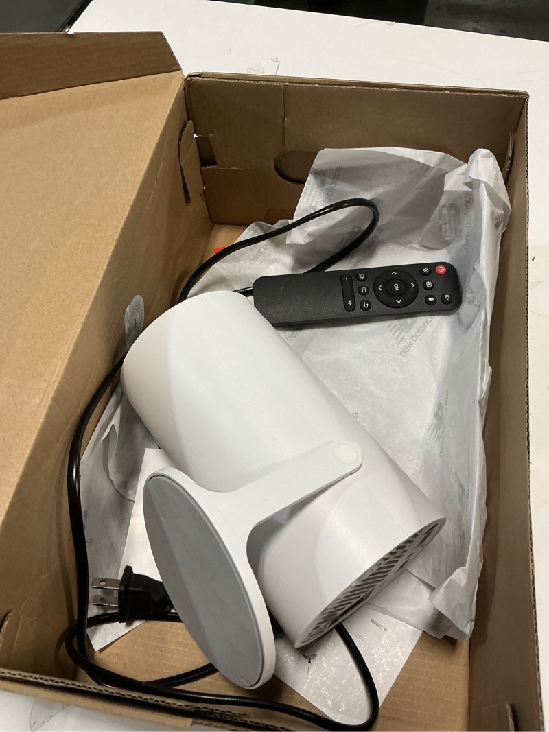 Condition photo showing Good Condition for mini smart vision beam projector, with build in app, wifi 6 and bluetooth 5.0, 720p, 1.2-4m projection distance ,40"-130" projector size, portable, for home, party, kids