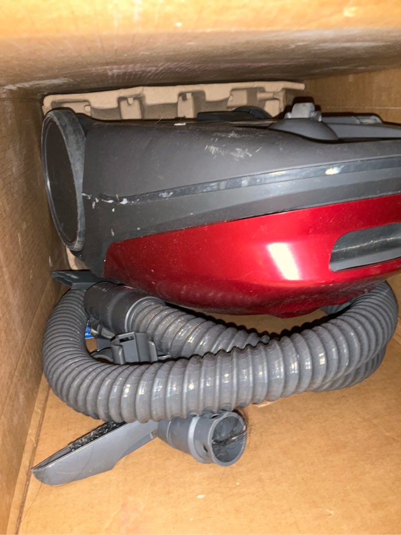 Condition photo showing As Is for kenmore 81414 bagged canister vacuum cleaning tools, 400 series + telescoping wand, red kenmore 400 series + telescoping wand
