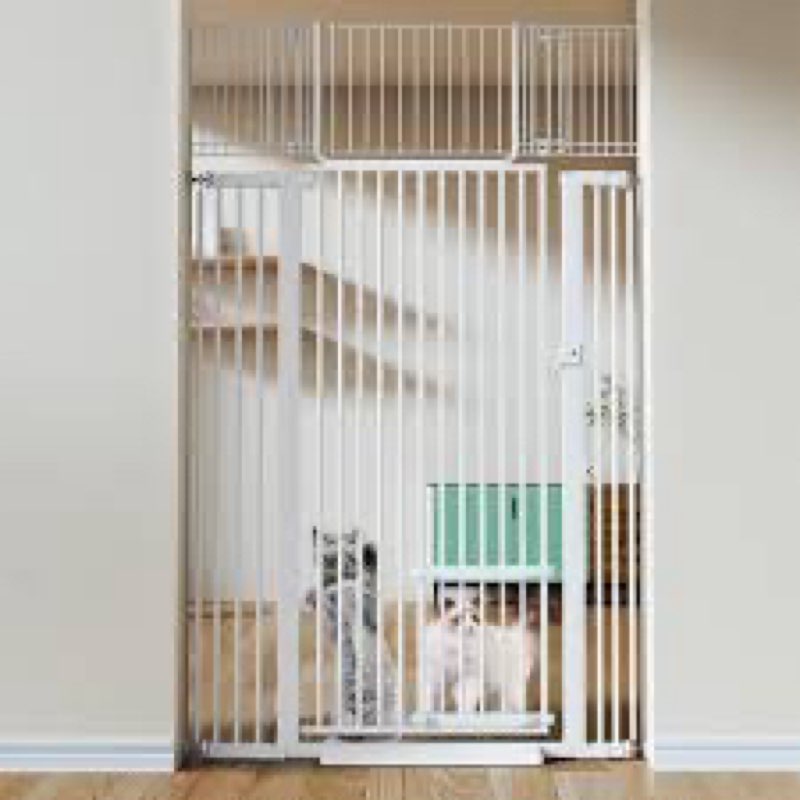 74\\\\\\\\\\\\\\\" High Extra Tall Cat Gate,33.85-42\\\\\\\\\\\\\\\" Wide Opening.Auto Closing and No Drilling Pressure Mount Desi