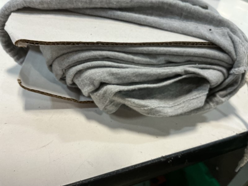 Condition photo showing Good Condition for mainstays cotton rich extra soft jersey bed sheet set  twin-xl  grey heather  3 pieces
