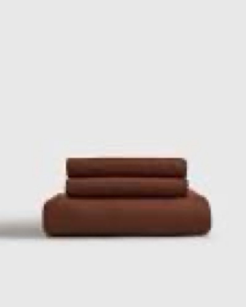 quince european linen fitted sheet set king indigo