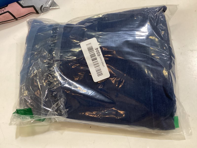 Condition photo showing Good Condition for ewedoos wide leg jeans for women stretchy sweatpant jeans women pull on high waisted straight womens jeans baggy denim pants standard large dark blue
