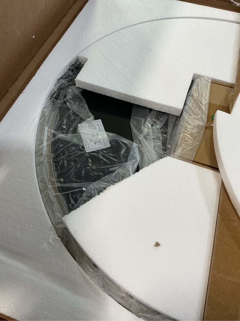 Condition photo showing Good Condition for TETOTE Round Mirror 24 inch Brushed Nickel Mirror for Bathroom 24"L x 24"W Brushed Nickel