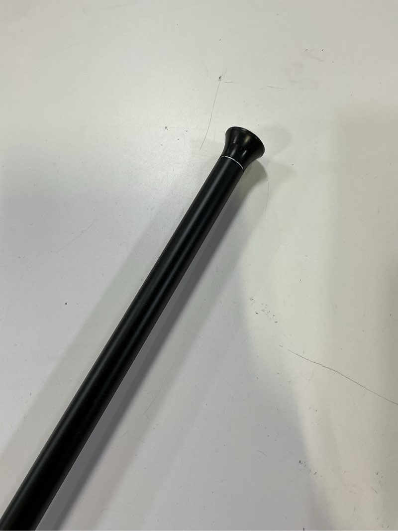 Condition photo showing Good Condition for amazon basics adjustable sturdy spring tension curtain rod, no drilling/no holes, 36-54", black, classic finial black 36-54" indoor