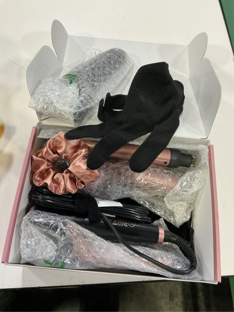 Condition photo showing Good Condition for ufree 5 in 1 curling iron with interchangeable ceramic barrels (0.35"-1.25"), curling wand set with flat iron hair straightener, instant heat up, dual voltage hair curler, gifts for women rose gold