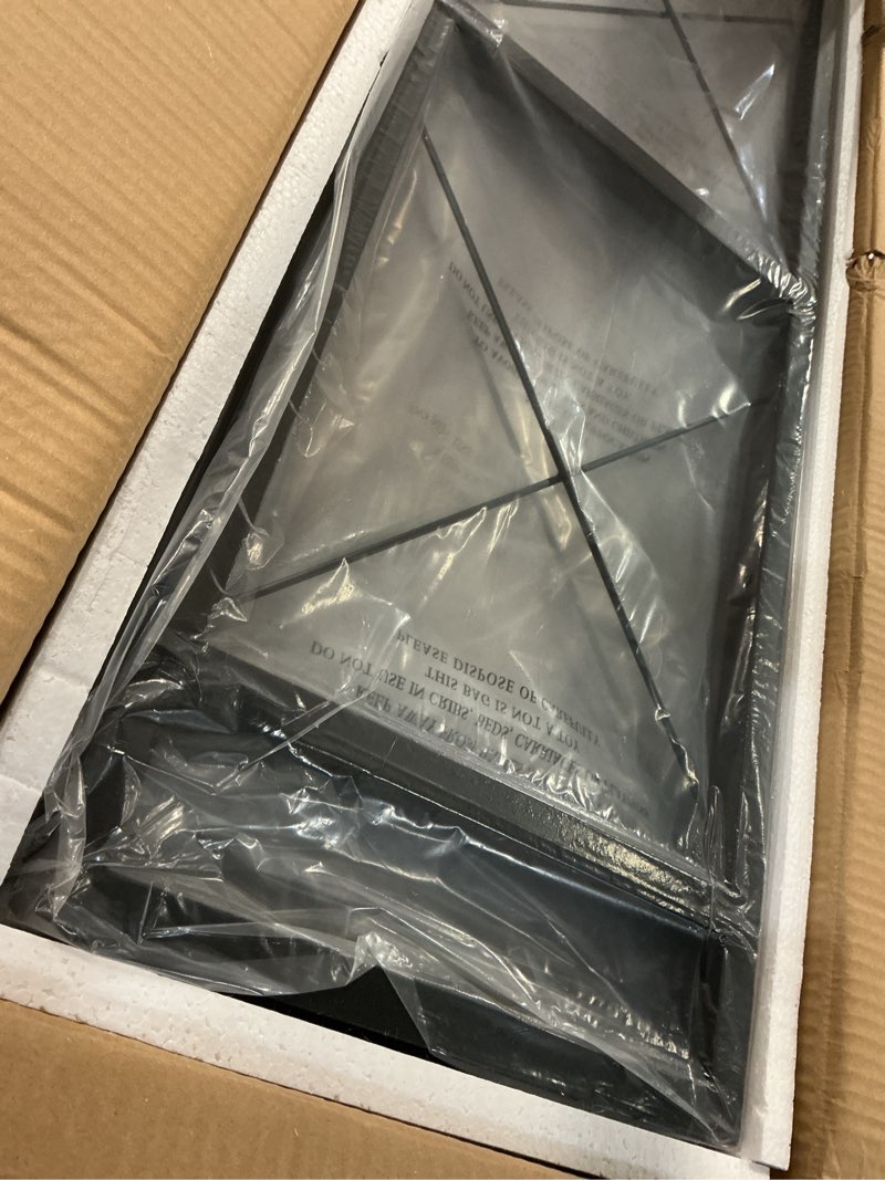 Condition photo showing Good Condition for HCHQHS Bookshelf, 3-Tier Industrial Bookcase, Rustic Open Book Shelf, Wood and Metal Horizontal Bookshelves 3-Tier (35.8"W x 35.8"H) Rustic Brown