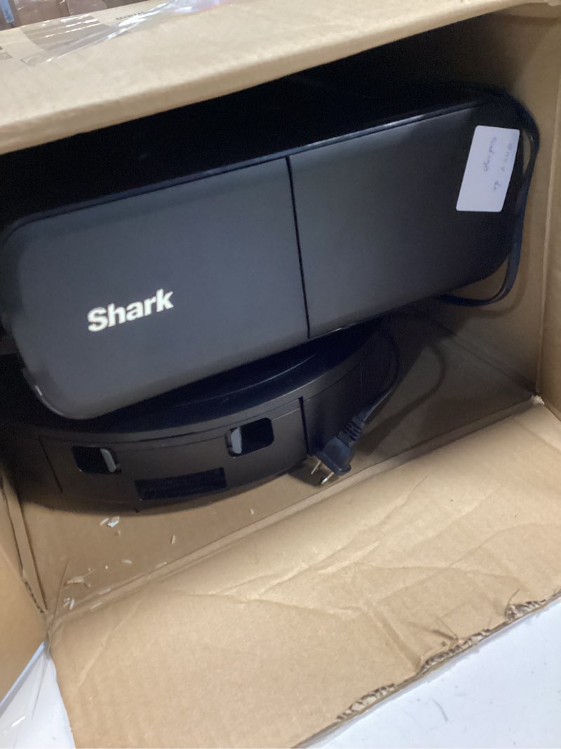 Condition photo showing As Is for Shark Robot Vacuum & Mop Combo, Powerful Suction, Matrix Plus, 60-Day Debris Capacity, HEPA Bagless Self Empty Base, Sonic Mopping, Home Mapping for Pet Hair - Carpets & Hardfloor, AV2610WA Wet and Dry Self-Empty (Gold/Black)