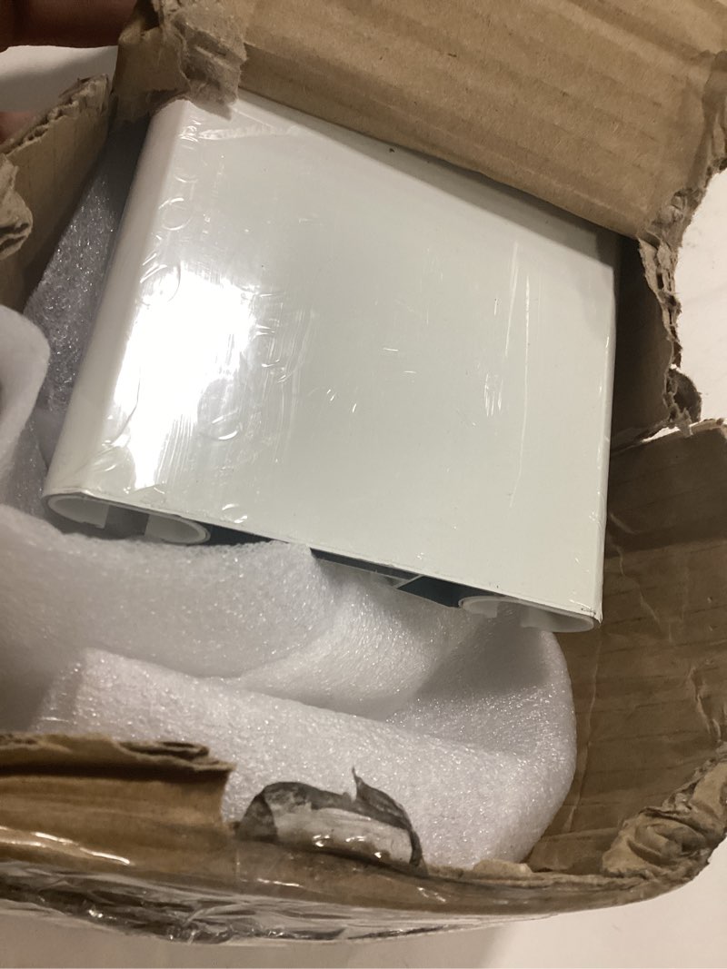 Condition photo showing As Is for Silent Double Curtain Track Ceiling Mount 6'/8'/10'/12'/15', Wide 4" White Aluminum track Curtains Rail Set, Bedroom/Window/Hotel Drop Ceiling Curtains Tracks (without curtains & hooks) (10ft/310cm)