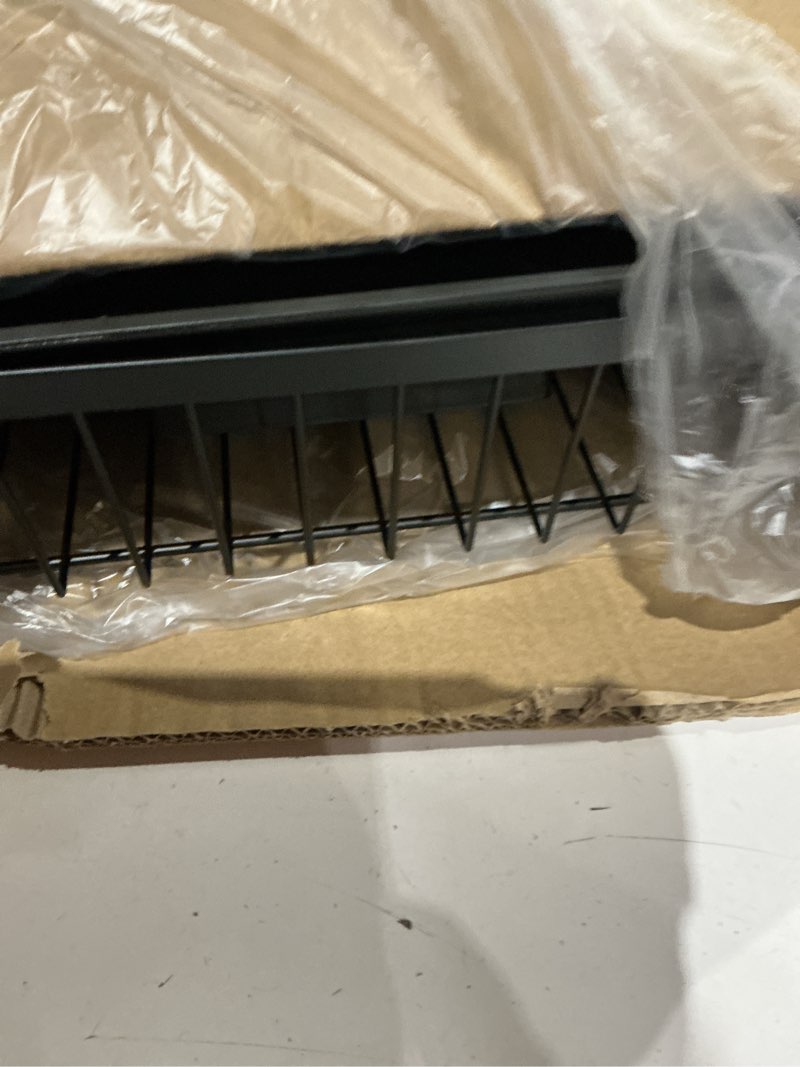 Condition photo showing Good Condition for kmiectse dish drying rack - space-saving small dish rack for kitchen counter, rust-resistant kitchen drying rack, compact dish drainer organizer with utensil holder for home kitchen, black