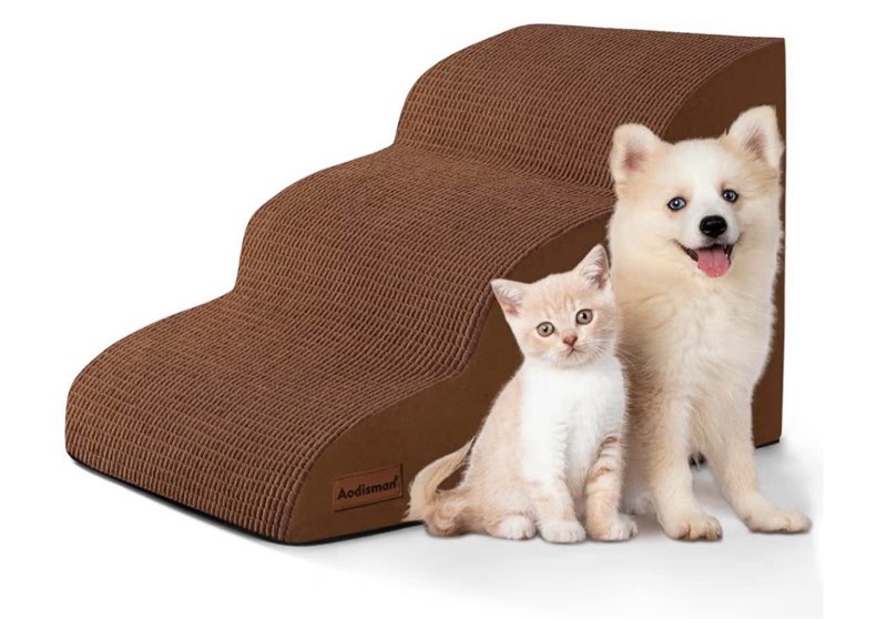 Rampa De 3 Escalones Para Mascotas Aodisman, Altura 39.8cm