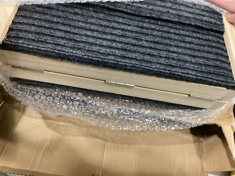 Condition photo showing New/Like New for 2026 upgraded adjustable dog ramp for bed & couch – foldable portable pet ramp for car, heavy-duty (supports up to 80 lb) pet steps with non-slip surface adjustable (all sizes)