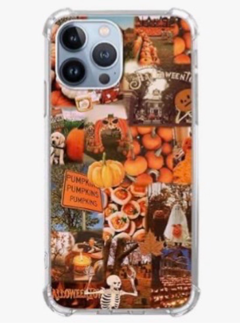 Ospavbinez Vintage Orange Fall Aesthetic Case Compatible with iPhone 16 Pro Max, Autumn Pumpkin Hall