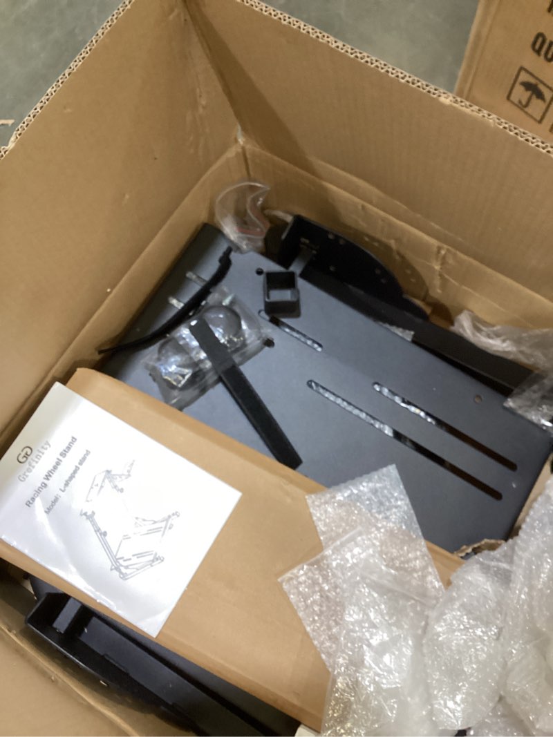 Condition photo showing As Is for racing wheel stand?height adjustable steering wheel stand racing simulator cockpit for logitech g920 g29 g923 g27 g25, thrustmaster t300rs tx f458 t500rs t150 xbox ps4 ps5 pc