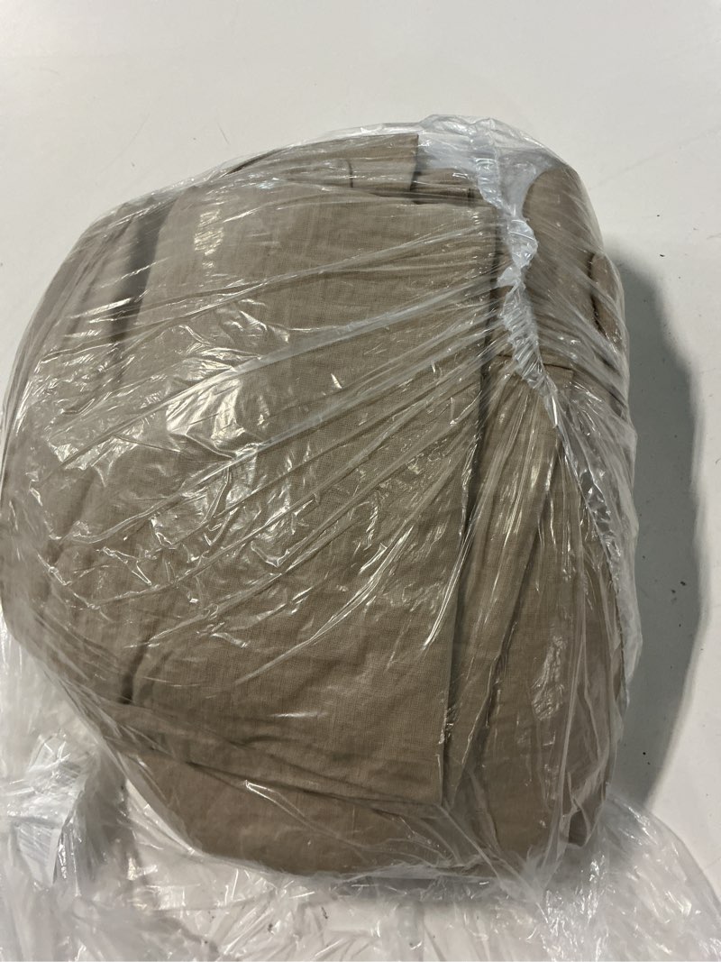 Condition photo showing Good Condition for european linen duvet cover set, king/cal king, natural chambray