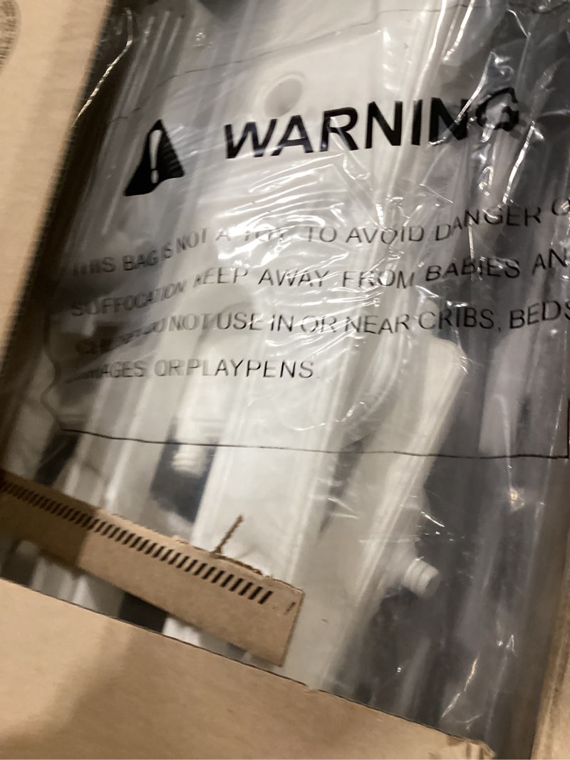 Condition photo showing Good Condition for 6 in 1 Toddler Playset with Slide,Toddler Slide,Slide for Kids with Basketball Hoop,Ball,Ring Toss,Kids Slide Toddler Playground Toddler Slide Indoor Outdoor Toys White Grey