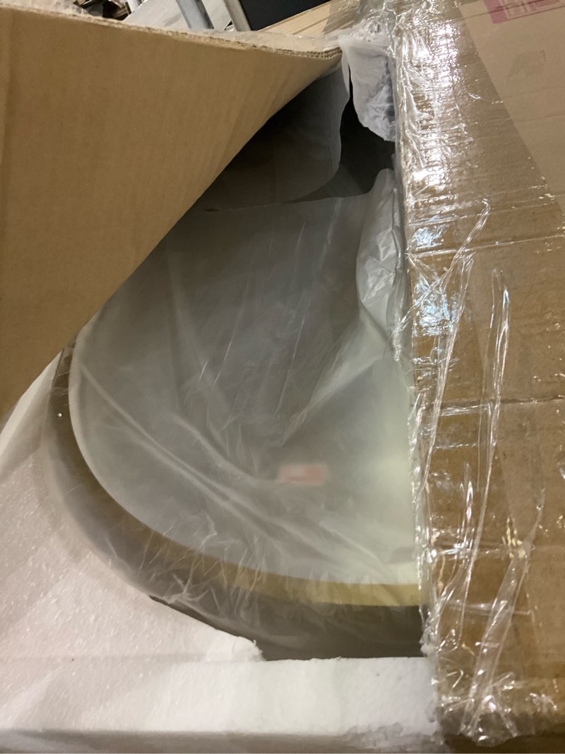 Condition photo showing Good Condition for 24X36 Inch Arched LED Mirror for Bathroom,Gold Framed Arched Bathroom Mirror with Lights,Lighted Vanity Mirror for Wall,Anti-Fog, Dimmable Arch Gold 36"L x 24"W