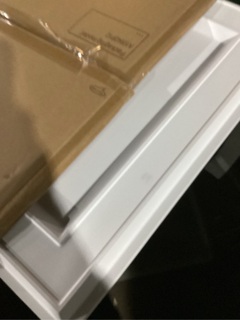 Condition photo showing New/Like New for WOWSTAR 12-Pack 2x4ft Drop Ceiling Tiles, Waterproof Glue up Ceiling Panels, Modern Style 3D Wall Panels, White 2x4ft White