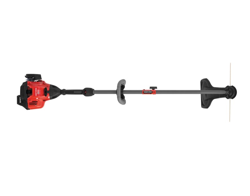 INCOMPLETE. 17-inch 25cc 2-cycle attachment capable curved shaft gas weedwacker trimmer