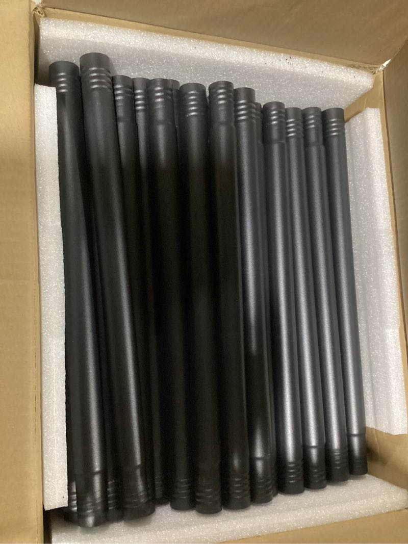 Condition photo showing As Is for (Incomplete)4 Pack 9.3Ft String Light Poles, Outside Metal Poles with Fork, Lighting Hanging Post Accessories for Patio Decor Garden Backyard Yard Front Porch Outside Decorations