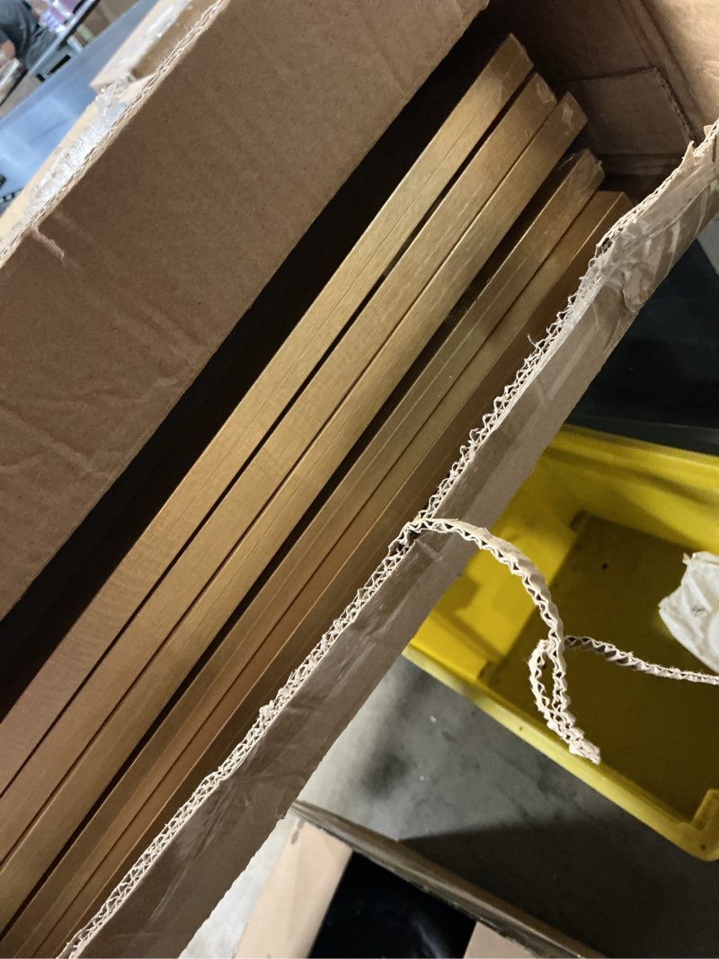 Condition photo showing Good Condition for eletecpro 16x20 picture frames set of 5, gallery wall frames display 11x14 photo with mat or 16x20 without mat, picture frame collage wall decor for wall mounting, gold 5 pack gold 16x20