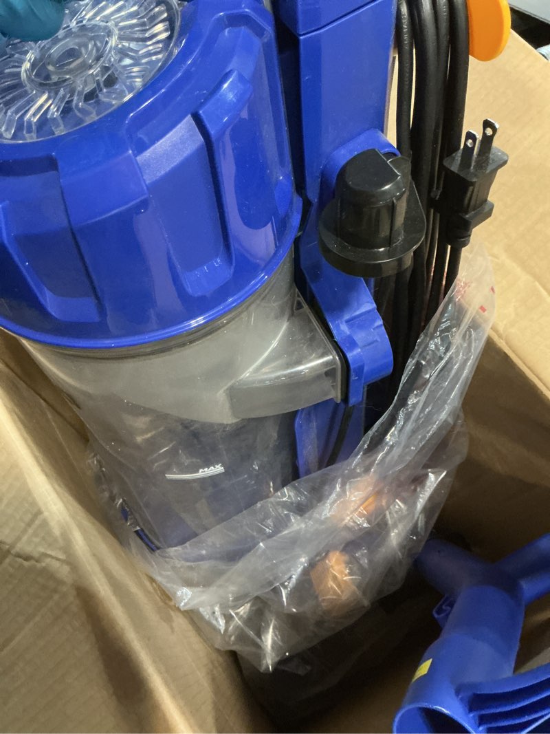 Condition photo showing As Is for eureka NEU182A PowerSpeed Bagless Upright Vacuum Cleaner, Lite, Blue NEU182A w/ Washable Filter Blue