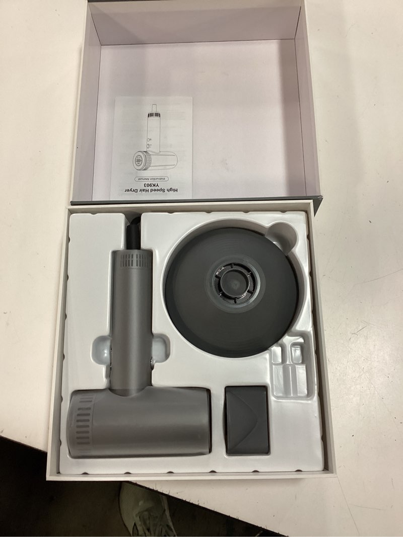 Condition photo showing New/Like New for high-speed hair dryer, 150000rpm brushless motor for ultra-fast drying, 500m ionic negative blow dryer for frizz reduce, low noise hair blow dryer with magnetic diffuser for home travel salon