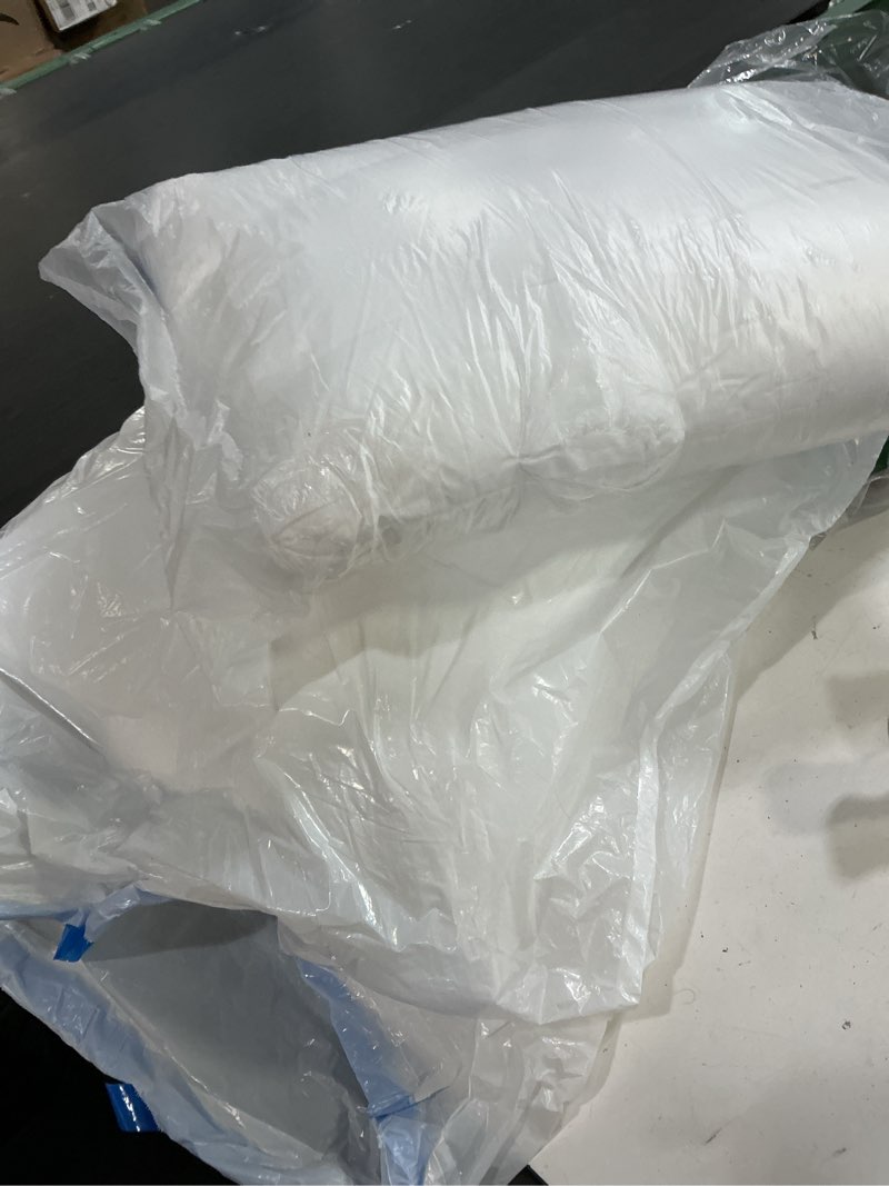 Condition photo showing Good Condition for miulee 22x22 pillow inserts,set of 2 down feather throw pillows for couch sofa bed, decorative fluffy throw pillow inserts cotton fabric,white 2 22x22 inch