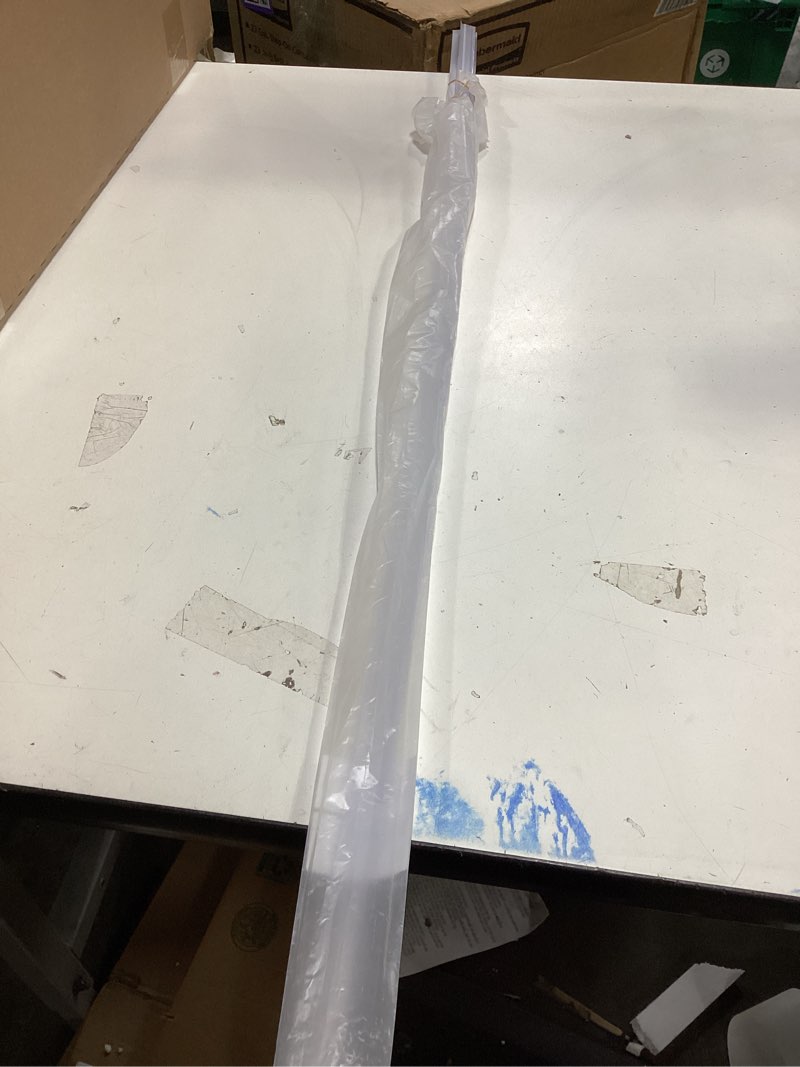 Condition photo showing Good Condition for Frameless Shower Door Bottom Seal Shower Sweep with Drip Rail for 1/4" Glass,36" Long, Vinyl, Clear For 1/4" Glass Bottom Seal