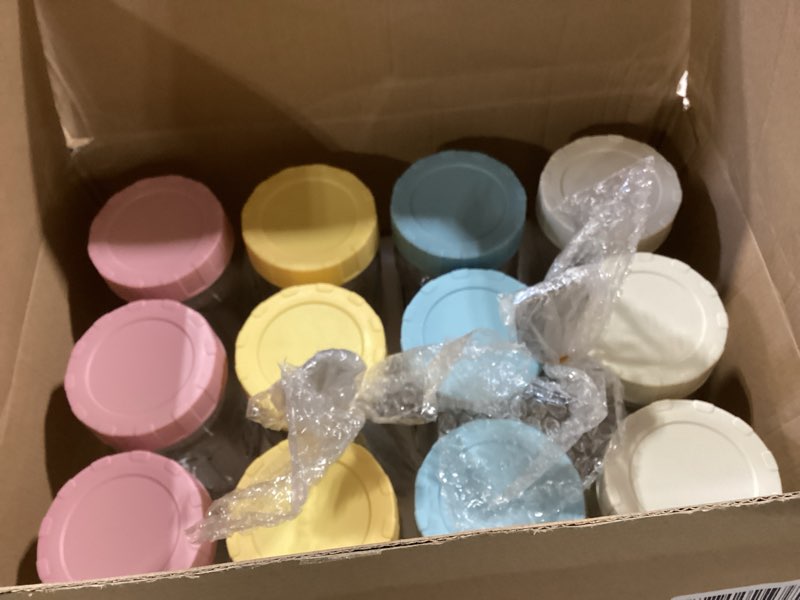 Condition photo showing Good Condition for accguan 32oz glass salad jars with lids meal prep, leakproof container mason jars for lunch, two small built-in boxes with wet/dry separation for salad dressing and dry ingredients, salads pod,12 pack 32oz-12pack
