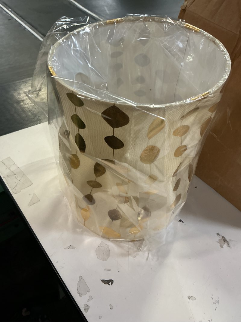 Condition photo showing As Is for Aspen Creative 31254A Contemporary Drum (Cylinder) Shaped Spider Construction Lamp Shade in Beige 8" wide (8" x 8" x 11")