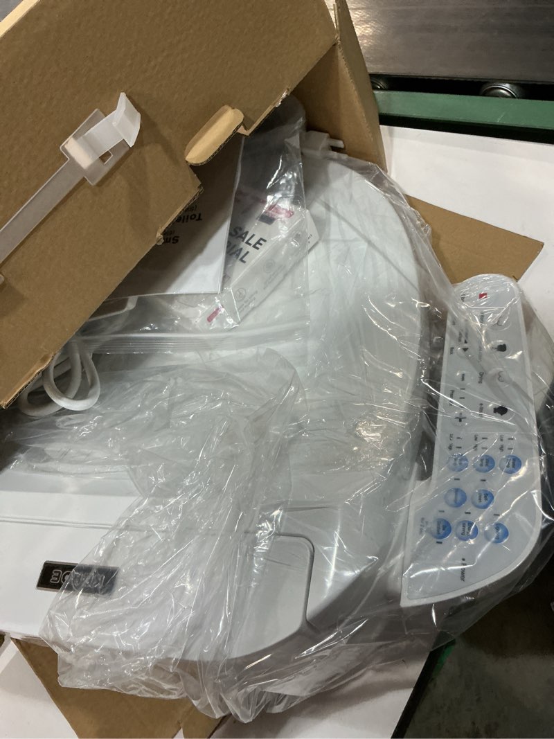 Condition photo showing Good Condition for kerde electric bidet toilet seat,bidets for existing toilets,rlongated,one-click intelligent operation, warm water cleaning,slow close,seat cushion keep constant temperature in winter (armrest)