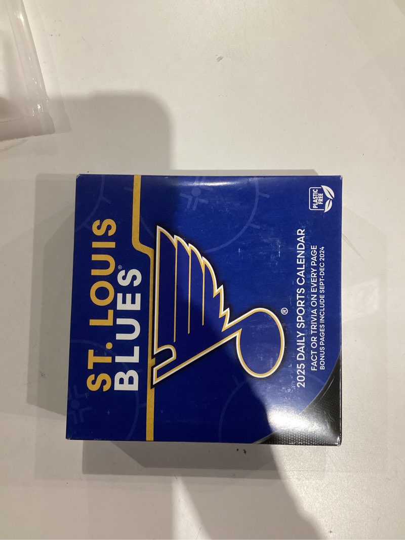 Condition photo showing New/Like New for Turner Sports St Louis Blues 2025 Box Calendar (25998053093)