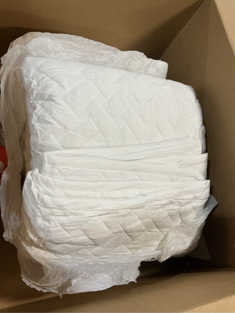 Condition photo showing As Is for Bedsure Quilts Oversized King Size - Lightweight Bedspreads Oversized King Size with Basket Weave Pattern, Soft Quilt Bedding, White Comforter Coverlet for All Seasons (120" x 120") Oversized King (120" x 120") 01 - White